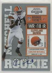 Carlton Mitchell [Autograph] #113 Football Cards 2010 Playoff Contenders Prices