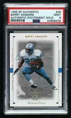 Barry Sanders [Excitement Gold] Football Cards 1999 SP Authentic Prices