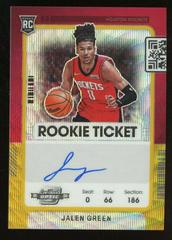 Jalen Green [Autograph Gold Wave] #110 Basketball Cards 2021 Panini Contenders Optic Prices