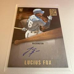 Lucius Fox [Gold] Baseball Cards 2022 Panini Capstone Rookie Autographs Prices