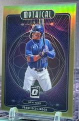 Francisco Lindor [Gold] Baseball Cards 2021 Panini Donruss Optic Mythical Prices