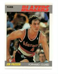 Jim Paxson Basketball Cards 1987 Fleer Prices