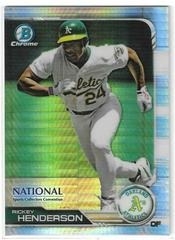 Rickey Henderson #BNR-RH Baseball Cards 2019 Bowman Chrome National Convention Prices