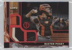 Buster Posey [Red] Baseball Cards 2022 Topps Tribute Triple Relics Prices