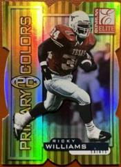 Ricky Williams [Yellow Die Cut] Football Cards 1999 Panini Donruss Elite Primary Colors Prices