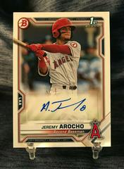 Jeremy Arocho Baseball Cards 2021 Bowman Paper Prospects Autographs Prices