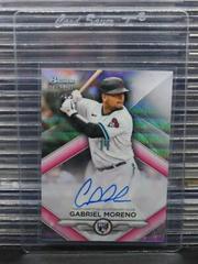 Gabriel Moreno [Wave] Baseball Cards 2023 Bowman Sterling Rookie Autographs Prices