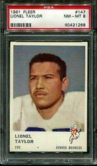 Lionel Taylor #147 Football Cards 1961 Fleer Prices