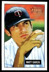 Matt Garza [Mini] #338 Baseball Cards 2005 Bowman Heritage Prices