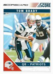 Tom Brady [Scorecard] #176 Football Cards 2011 Panini Score Prices