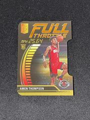 Amen Thompson [Orange Die-Cut] #1 Basketball Cards 2023 Donruss Elite Full Throttle Prices