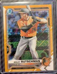 Adley Rutschman [Orange Refractor Mega Box Mojo] #BCP-241 Baseball Cards 2021 Bowman Chrome Prospects Prices