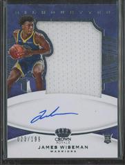 James Wiseman [Autograph Memorabilia] #116 Basketball Cards 2020 Panini Crown Royale Prices