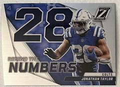 Jonathan Taylor [Silver] #BN-JT Football Cards 2022 Panini Zenith Behind the Numbers Prices