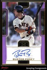 Buster Posey [Purple] Baseball Cards 2023 Topps Definitive Framed Autograph Collection Prices