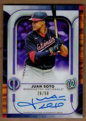 Juan Soto [Purple] #TA-JS Baseball Cards 2022 Topps Tribute Autographs Prices