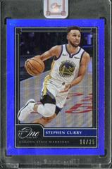 Stephen Curry [Blue] Basketball Cards 2020 Panini One and One Prices