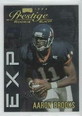 Aaron Brooks [Reflections Gold] #EX4 Football Cards 1999 Playoff Prestige Exp Prices