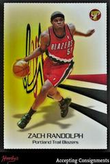 Zach Randolph Gold Refractor #20 Basketball Cards 2004 Topps Pristine Prices