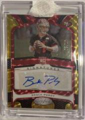 Brock Purdy [Gold Etch] #RS-BP Football Cards 2022 Panini Certified Rookie Signatures Prices