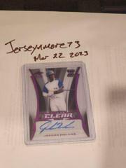 Jordan Walker [Pink] #CA-JW1 Baseball Cards 2020 Leaf Trinity Clear Autographs Prices