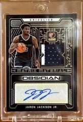 Jaren Jackson Jr. [Yellow] #MMA-JJJ Basketball Cards 2021 Panini Obsidian Matrix Material Autographs Prices