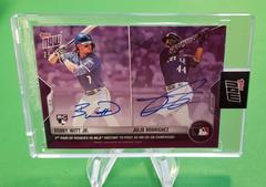 Bobby Witt Jr. , Julio Rodriguez [Autograph] #833D Baseball Cards 2022 Topps Now Prices