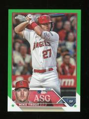 Mike Trout [Green] #ASGC-18 Baseball Cards 2023 Topps Chrome Update All Star Game Prices