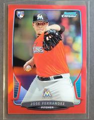 Jose Fernandez [Red Refractor] #103 Baseball Cards 2013 Bowman Chrome Prices