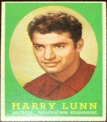 Harry Lunn Football Cards 1958 Topps CFL Prices