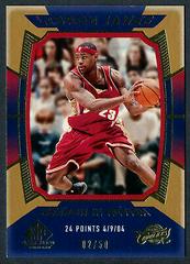 LeBron James [Gold] #133 Basketball Cards 2004 SP Game Used Prices