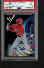 Jo Adell [Autograph] Baseball Cards 2018 Bowman Platinum Top Prospects Prices
