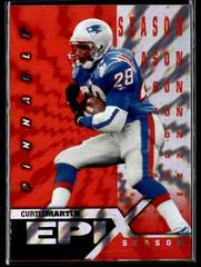 Curtis Martin [Season Emerald] Football Cards 1997 Pinnacle Epix Prices