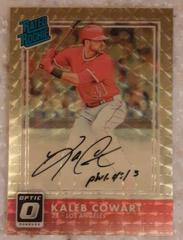 Kaleb Cowart [Autograph Gold] Baseball Cards 2016 Panini Donruss Optic Prices