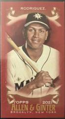 Alex Rodriguez [Mini Red] #18 Baseball Cards 2021 Topps Allen & Ginter X Prices