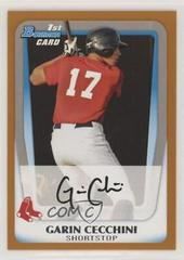 Garin Cecchini [Orange] #BP107 Baseball Cards 2011 Bowman Prospects Prices