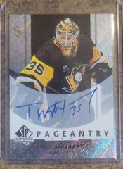 Tristan Jarry [Autograph Black] #P-43 Hockey Cards 2022 SP Authentic Pageantry Prices