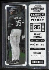 Frank Thomas #2 Baseball Cards 2023 Panini Chronicles Contenders Optic Prices