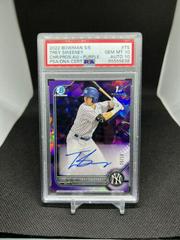 Trey Sweeney [Purple] #BSPA-TS Baseball Cards 2022 Bowman Chrome Sapphire Autographs Prices