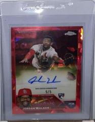 Jordan Walker [Red] #USA-JW Baseball Cards 2023 Topps Chrome Update Sapphire Autographs Prices