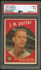 J.W. Porter [White Back] Baseball Cards 1959 Topps Prices