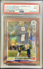 Kylian Mbappe [Rose Gold Shimmer] #105 Soccer Cards 2022 Topps Merlin Chrome UEFA Club Competitions Prices
