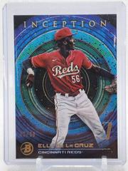 Elly De La Cruz [Blue Pattern II] #100 Baseball Cards 2022 Bowman Inception Prices
