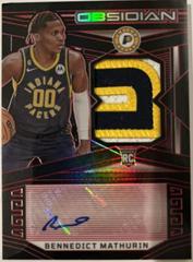 Bennedict Mathurin [Jersey Autograph Red] #201 Basketball Cards 2022 Panini Obsidian Prices