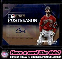 Christian Walker [Gold] #PPA-CW Baseball Cards 2024 Topps Postseason Performance Autograph Prices