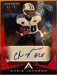 Chris Johnson [Red] Football Cards 2021 Panini Chronicles Ascension Autographs Prices
