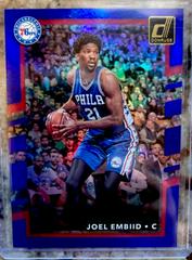 Joel Embiid [Holo Blue Lazer] Basketball Cards 2017 Panini Donruss Prices