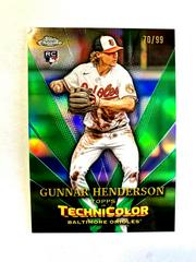 Gunnar Henderson [Green] Baseball Cards 2023 Topps Chrome in Technicolor Prices