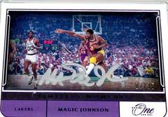 Magic Johnson [Purple] #TM-MJN Basketball Cards 2021 Panini One and One Timeless Moments Autographs Prices