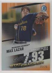 Max Lazar #ST-5 Baseball Cards 2020 Bowman Chrome Stat Tracker Prices